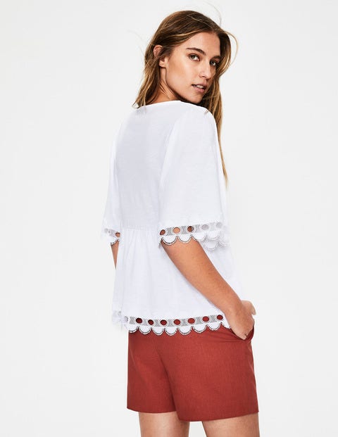Ayla Jersey Top - White Ayla Jersey Top - White