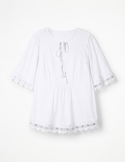 Ayla Jersey Top - White Ayla Jersey Top - White