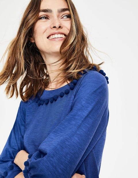 Rosemary Jersey Top - Cobalt Rosemary Jersey Top - Cobalt