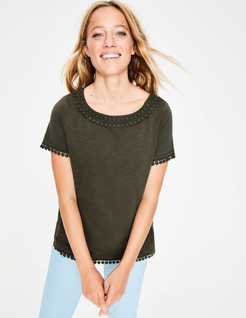 Thelma Jersey T-Shirt - Khaki Thelma Jersey T-Shirt - Khaki