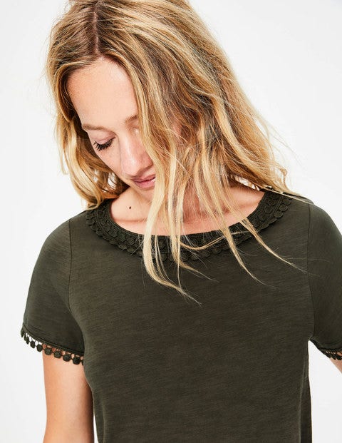 Thelma Jersey T-Shirt - Khaki Thelma Jersey T-Shirt - Khaki