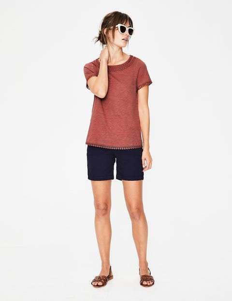 Thelma Jersey T-shirt - Rouge | Boden US