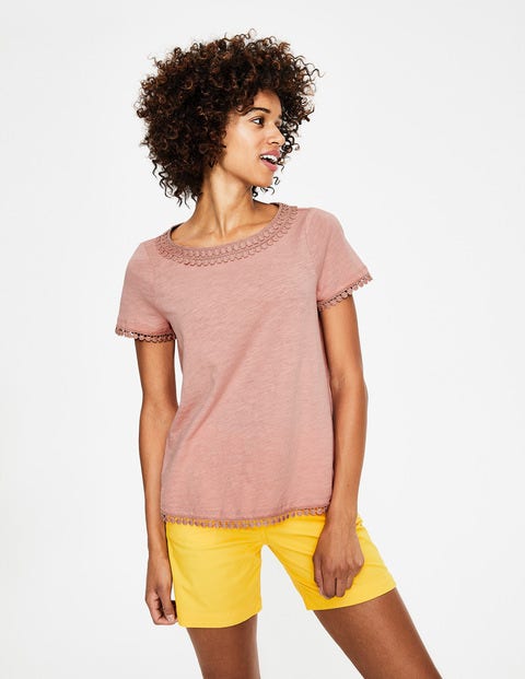 Thelma Jersey T-Shirt - Chalky Pink Thelma Jersey T-Shirt - Chalky Pink