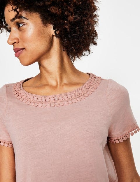 Thelma Jersey T-Shirt - Chalky Pink Thelma Jersey T-Shirt - Chalky Pink