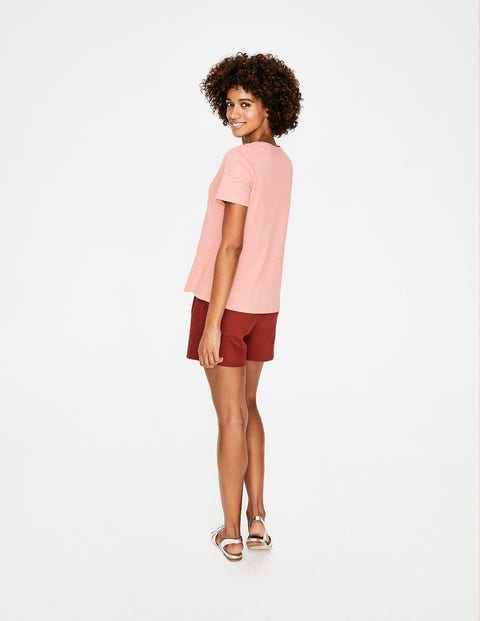 The Cotton V-Neck Tee - Chalky Pink The Cotton V-Neck Tee - Chalky Pink