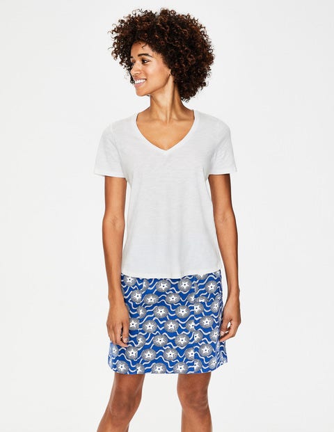 The Cotton V-Neck Tee - White The Cotton V-Neck Tee - White