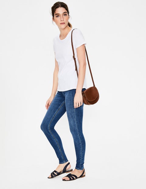 Das Baumwoll-T-Shirt Mit Rückendetail - Weiß Das Baumwoll-T-Shirt Mit Rückendetail - Weiß