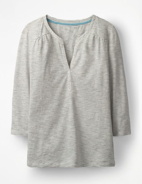 The Cotton Notch Tee - Ivory/Navy The Cotton Notch Tee - Ivory/Navy