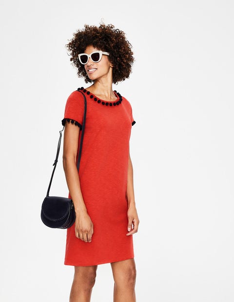Bridget Jersey Dress - Red Pop Bridget Jersey Dress - Red Pop