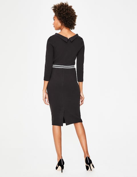 Daisy Ottoman-Kleid - Schwarz Daisy Ottoman-Kleid - Schwarz