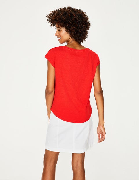 The Cotton Tee - Red Pop The Cotton Tee - Red Pop