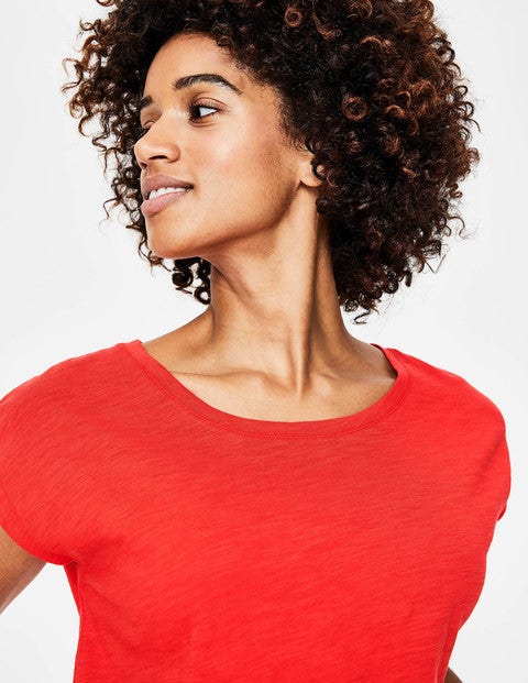The Cotton Tee - Red Pop The Cotton Tee - Red Pop