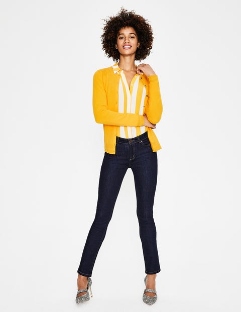Cashmere Crew Cardigan - Happy Cashmere Crew Cardigan - Happy