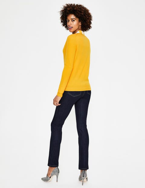Cashmere Crew Cardigan - Happy Cashmere Crew Cardigan - Happy