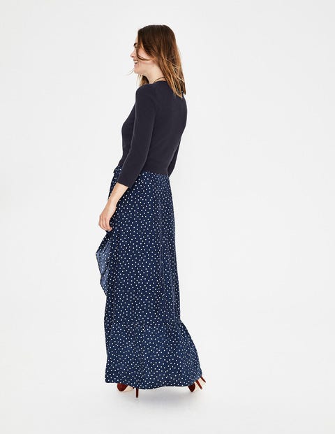 Cashmere Crop Crew Cardigan - Navy Cashmere Crop Crew Cardigan - Navy