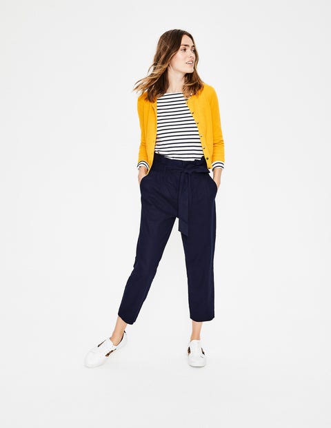 Cashmere Crop Crew Cardigan - Happy Cashmere Crop Crew Cardigan - Happy