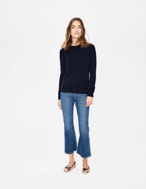 Cashmere Crew Neck Jumper - Navy Cashmere Crew Neck Jumper - Navy