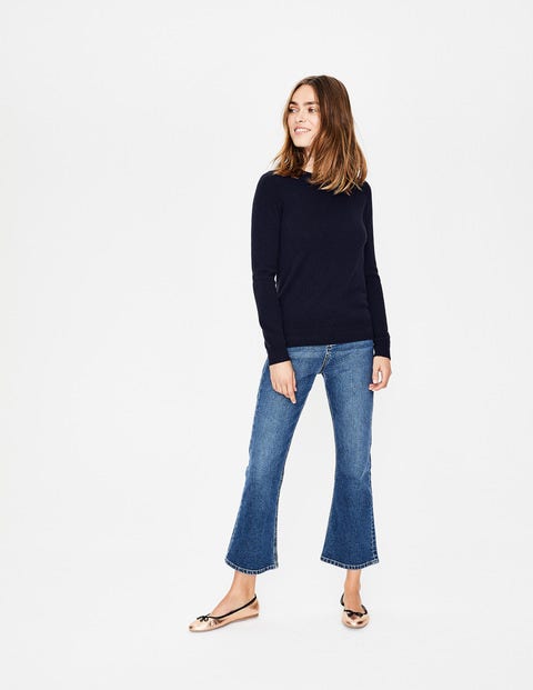 Cashmere Crew Neck Jumper - Navy Cashmere Crew Neck Jumper - Navy