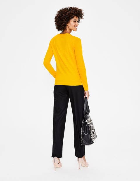 Cashmere Crew Neck Jumper - Happy Cashmere Crew Neck Jumper - Happy
