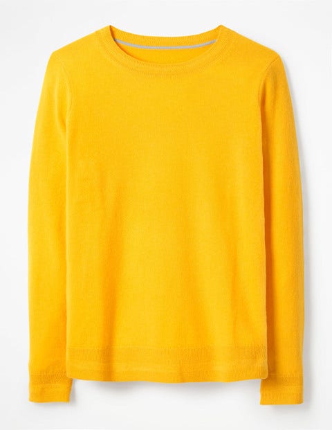 Cashmere Crew Neck Jumper - Happy Cashmere Crew Neck Jumper - Happy