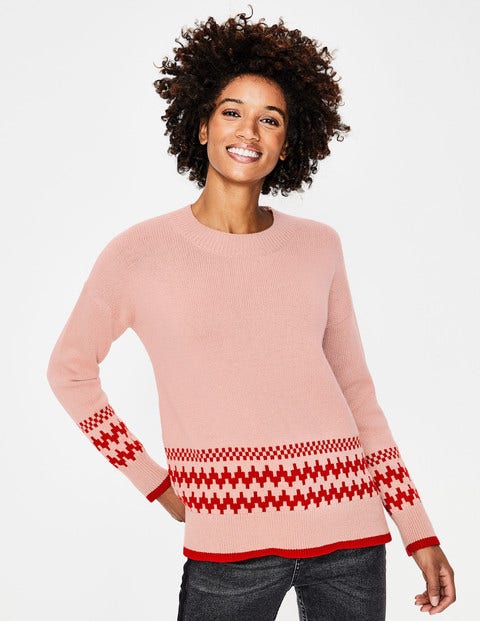 Theodora Fair Isle Jumper - Milkshake Theodora Fair Isle Jumper - Milkshake