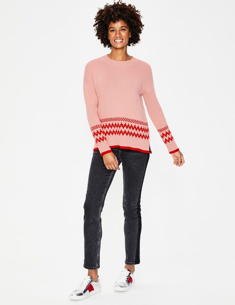 Theodora Fair Isle Jumper - Milkshake Theodora Fair Isle Jumper - Milkshake