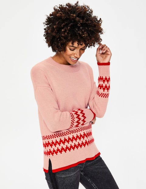 Theodora Fair Isle Jumper - Milkshake Theodora Fair Isle Jumper - Milkshake