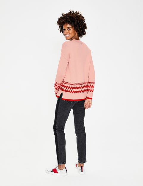 Theodora Fair Isle Jumper - Milkshake Theodora Fair Isle Jumper - Milkshake
