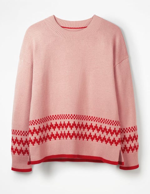 Theodora Fair Isle Jumper - Milkshake Theodora Fair Isle Jumper - Milkshake