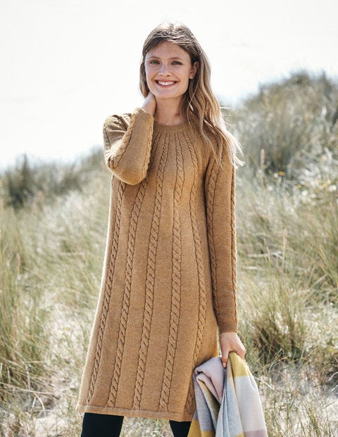 Cynthia Kleid - Kamelbraun Melange Cynthia Kleid - Kamelbraun Melange