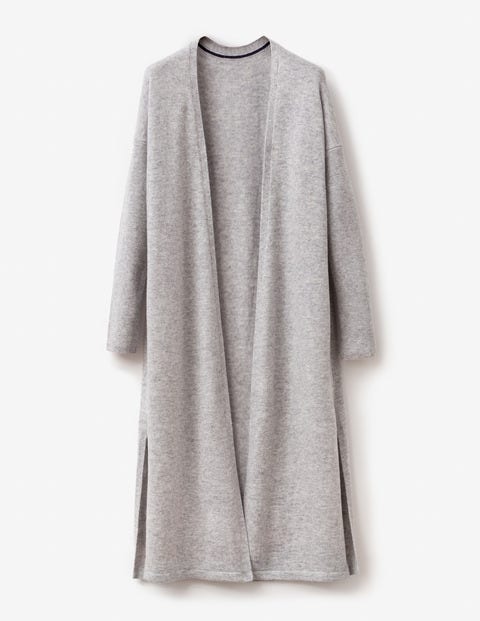Juliette Side Split Cardigan - Grey Melange Juliette Side Split Cardigan - Grey Melange