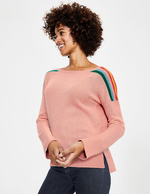 Celia Cashmere Jumper - Chalky Pink Celia Cashmere Jumper - Chalky Pink