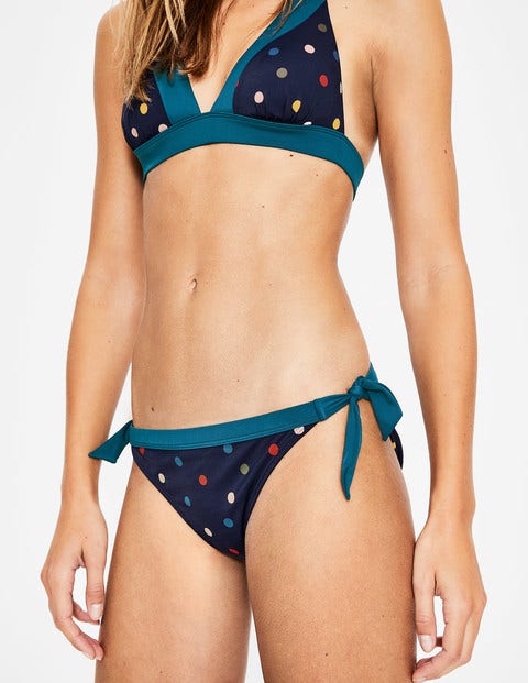Tie Bikini Bottoms - Navy/Multi Spot Tie Bikini Bottoms - Navy/Multi Spot
