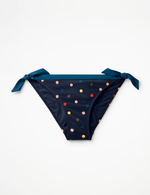 Tie Bikini Bottoms - Navy/Multi Spot Tie Bikini Bottoms - Navy/Multi Spot