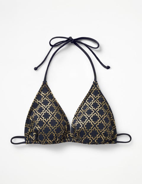 String Bikini Top - Ink/Gold Tile String Bikini Top - Ink/Gold Tile
