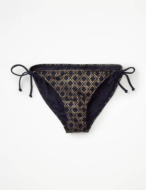 String Bikini Bottoms - Ink/Gold Tile String Bikini Bottoms - Ink/Gold Tile