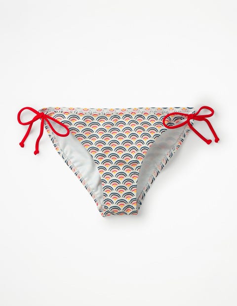 String Bikini Bottoms - Ivory Rainbow String Bikini Bottoms - Ivory Rainbow