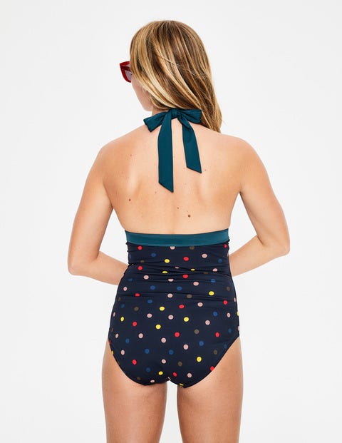 Formentera Swimsuit - Navy/Multi Spot Formentera Swimsuit - Navy/Multi Spot