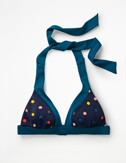 Formentera Bikini Top - Navy/Multi Spot Formentera Bikini Top - Navy/Multi Spot