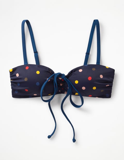 Sardinia Bikini Top - Navy/Multi Spot Sardinia Bikini Top - Navy/Multi Spot