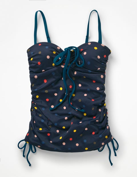 Sardinia Tankini Top - Navy/Multi Spot Sardinia Tankini Top - Navy/Multi Spot
