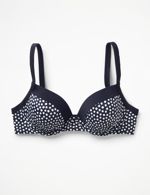 Milos Cup-Size Bikini Top - Navy/Ivory Spot Milos Cup-Size Bikini Top - Navy/Ivory Spot