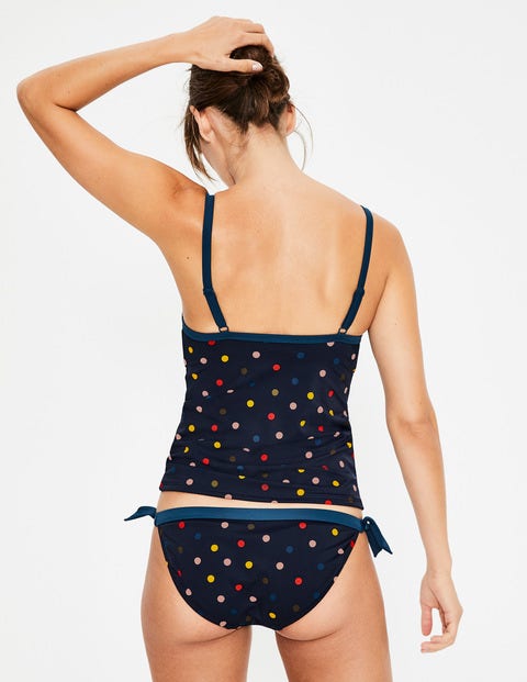 Milos Cup-size Tankini Top - Navy/Multi Spot Milos Cup-size Tankini Top - Navy/Multi Spot