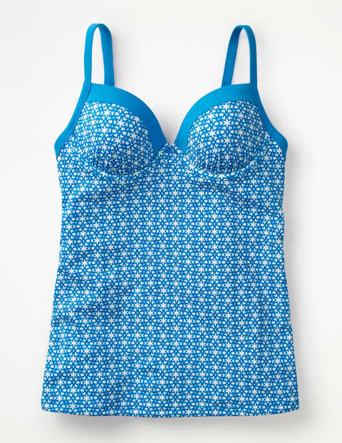 Milos Cup-size Tankini Top - Blue Star Milos Cup-size Tankini Top - Blue Star