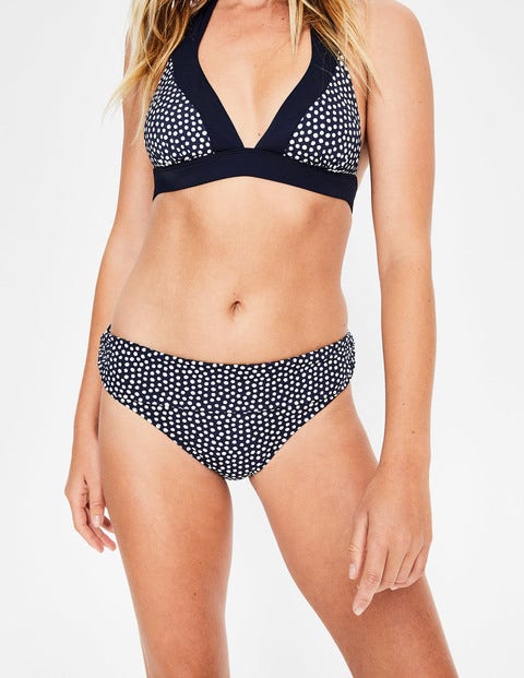 Eze Fold Over Bottoms - Navy/Ivory Spot Eze Fold Over Bottoms - Navy/Ivory Spot