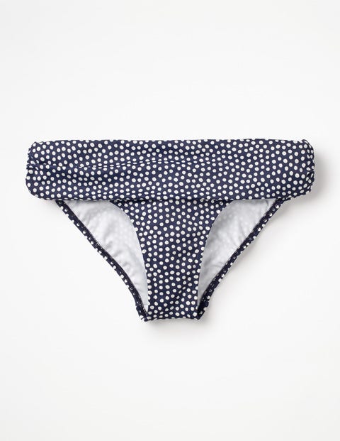Eze Fold Over Bottoms - Navy/Ivory Spot Eze Fold Over Bottoms - Navy/Ivory Spot