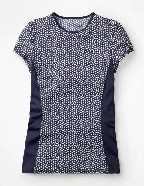 Short Sleeve Rash Vest - Navy/Ivory Spot Short Sleeve Rash Vest - Navy/Ivory Spot