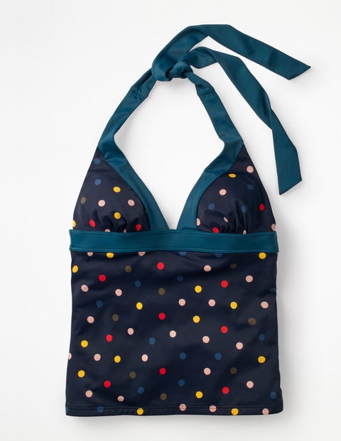Formentera Tankini Top - Navy/Multi Spot Formentera Tankini Top - Navy/Multi Spot