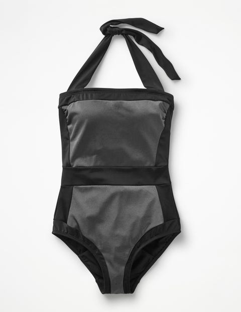 Santorini Swimsuit - Black/Shiny Titanium Santorini Swimsuit - Black/Shiny Titanium