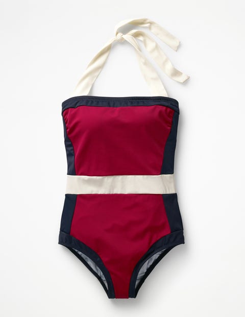 Santorini Swimsuit - Red Mulberry Colourblock Santorini Swimsuit - Red Mulberry Colourblock